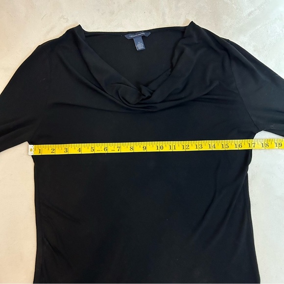 Tommy Hilfiger | Black Cowl Neck Fitted Long Sleeve Top Size M - Picture 7 of 8